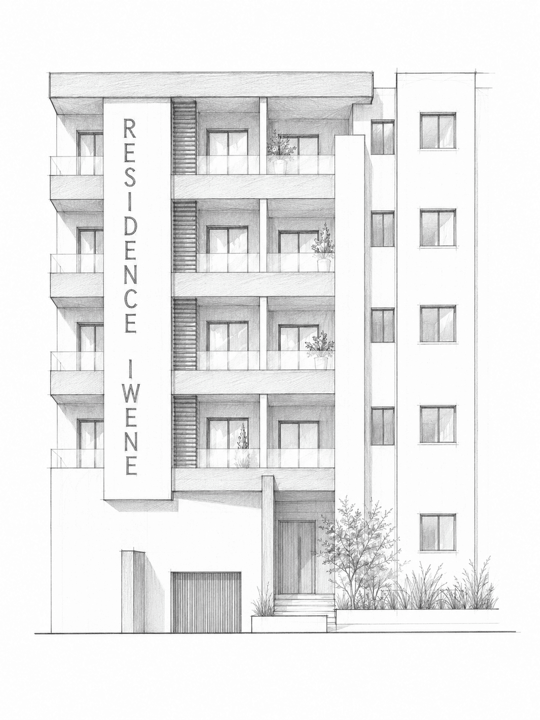 Terrasse d’un appartement Iwene